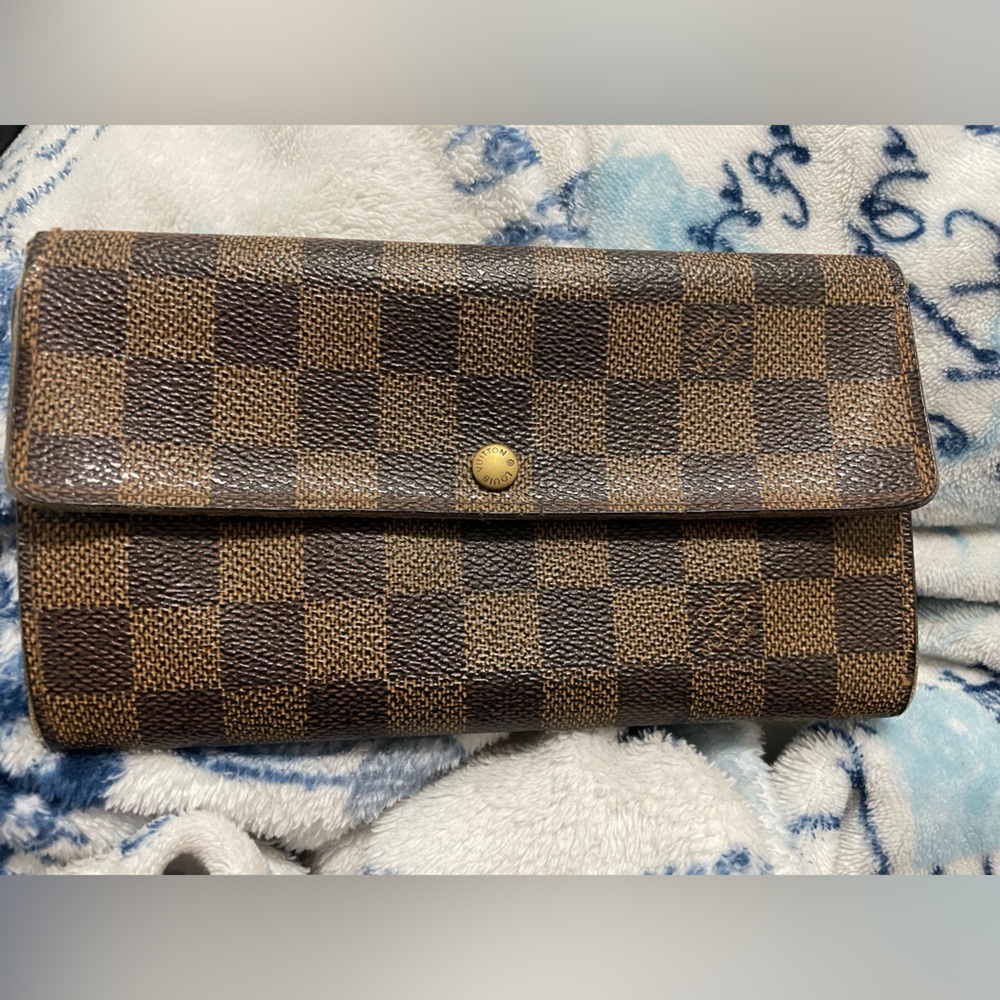 Louis Vuitton Vintage Sarah wallet in Damier Ebene